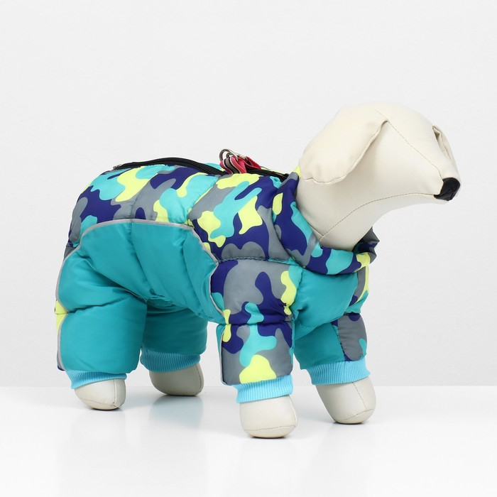 Комбинезон принтованный с замком на спине, размер 16 (ДС 28 см, ОГ 34 см, ОШ 44 см), голубой 696824 Комбинезон принтованный с замком на спине, размер 16 (ДС 28 см, ОГ 34 см, ОШ 44 см), голубой 696824