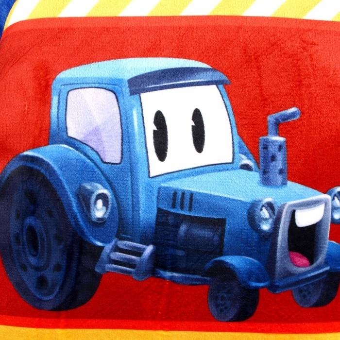 Рюкзак детский плюшевый для мальчика «Трактор», 23 × 23 × 7 см