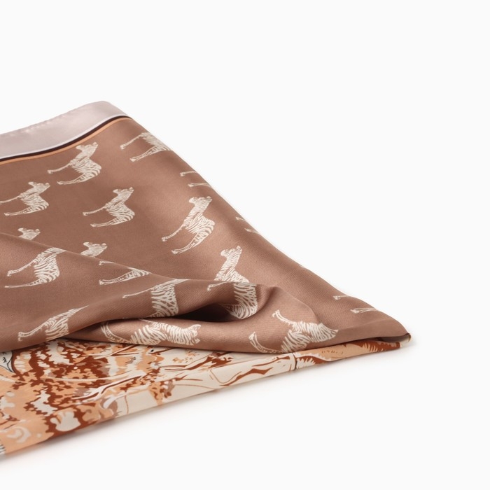 Платок женский MINAKU р-р 70*70 см, цв. коричневый Платок женский MINAKU р-р 70*70 см, цв. коричневый