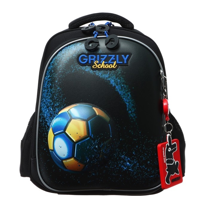 Рюкзак каркасный, 36 х 28 х 20 см, Grizzly RAz-387, чёрный RAz-387-3_1 Рюкзак каркасный, 36 х 28 х 20 см, Grizzly RAz-387, чёрный RAz-387-3_1