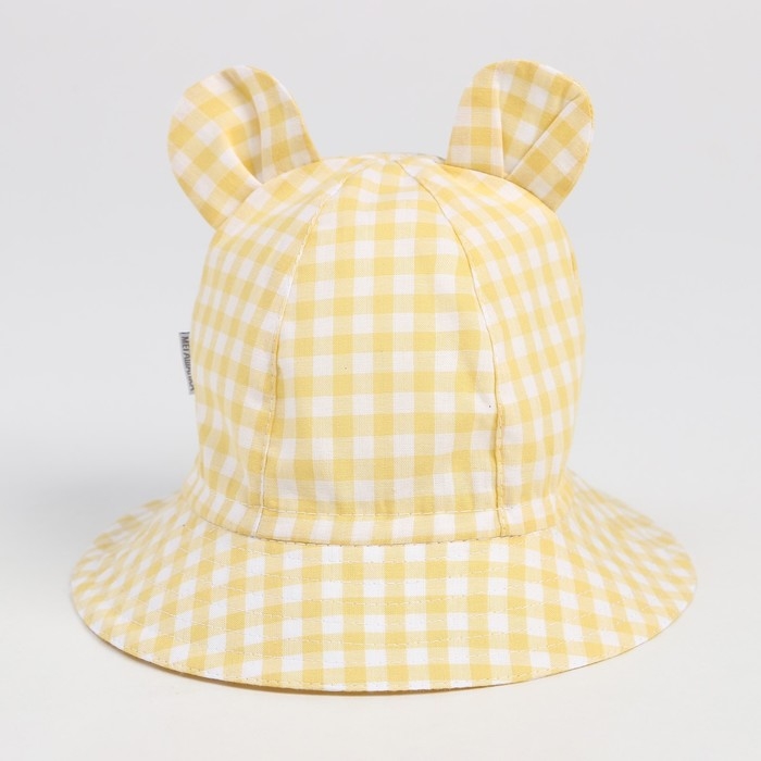 Панама детская, цвет жёлтый, размер 46-48 Панама детская, цвет жёлтый, размер 46-48