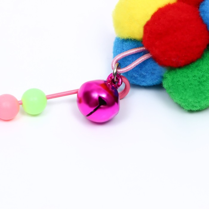 Дразнилка-удочка с плюшевым мячом и стальной проволокой, 110 см Дразнилка-удочка с плюшевым мячом и стальной проволокой, 110 см