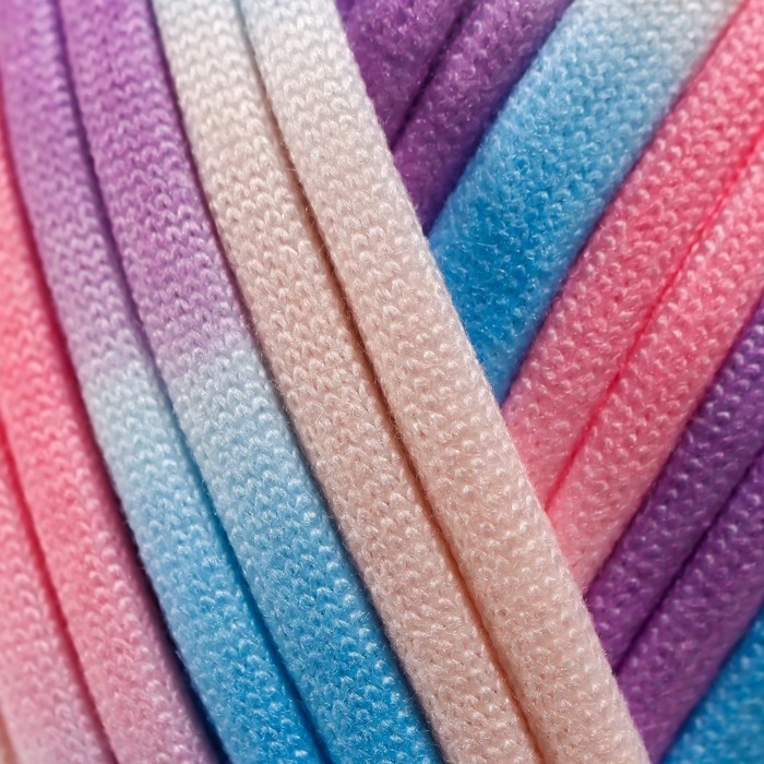 Пряжа трикотажная 95% хлопок, 5% эластан Пряжа трикотажная 95% хлопок, 5% эластан "Lentino Melange" 100 гр 30 м цвет 20