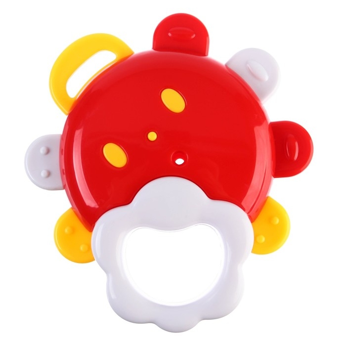 Погремушка «Солнышко с зеркалом», с эластичными элементами, цвет МИКС, Крошка Я Погремушка «Солнышко с зеркалом», с эластичными элементами, цвет МИКС, Крошка Я