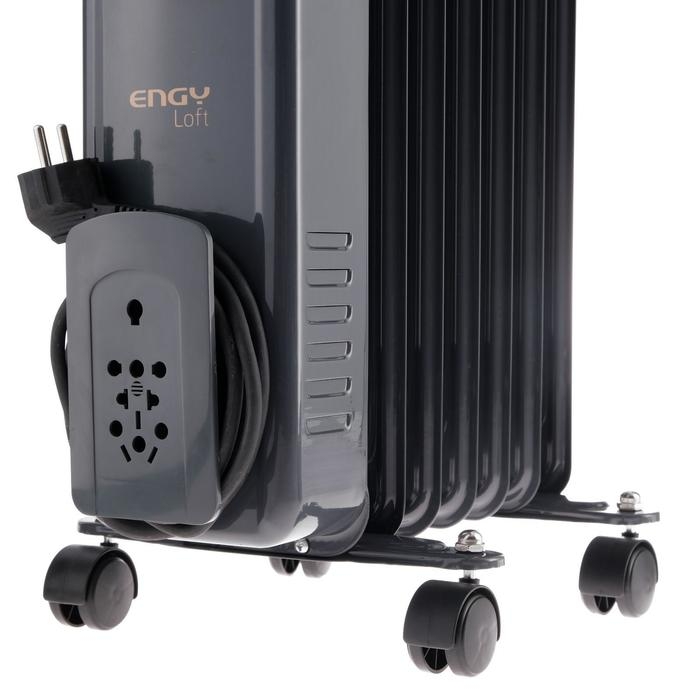 Обогреватель ENGY EN-2407 Loft, масляный, 1500 Вт, 7 секций, 15 м², чёрный Обогреватель ENGY EN-2407 Loft, масляный, 1500 Вт, 7 секций, 15 м², чёрный