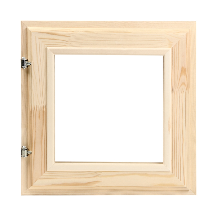 Окно, 40×40см, двойное стекло, наружнее открывание, ХВОЯ Окно, 40×40см, двойное стекло, наружнее открывание, ХВОЯ