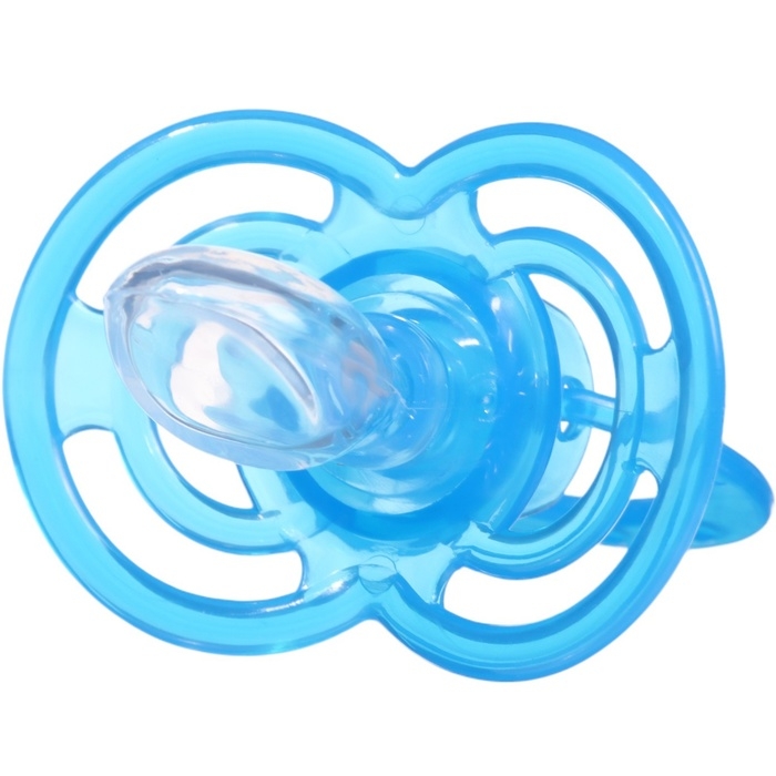 Соска - пустышка силиконовая ортодонтическая «Бантик», от 3 мес., с колпачком, цвет голубой Соска - пустышка силиконовая ортодонтическая «Бантик», от 3 мес., с колпачком, цвет голубой