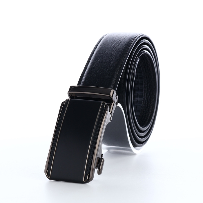 Ремень мужской, ширина 3,6 см, пряжка автомат, цвет чёрный Ремень мужской, ширина 3,6 см, пряжка автомат, цвет чёрный
