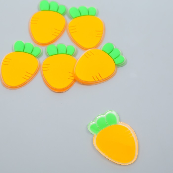 Декор для творчества резина Декор для творчества резина "Морковка" набор 12 шт 4х3 см