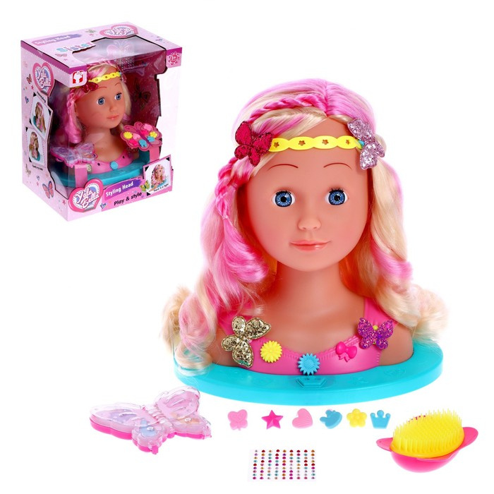 Кукла-манекен для создания причесок «Белла» с аксессуарами Кукла-манекен для создания причесок «Белла» с аксессуарами