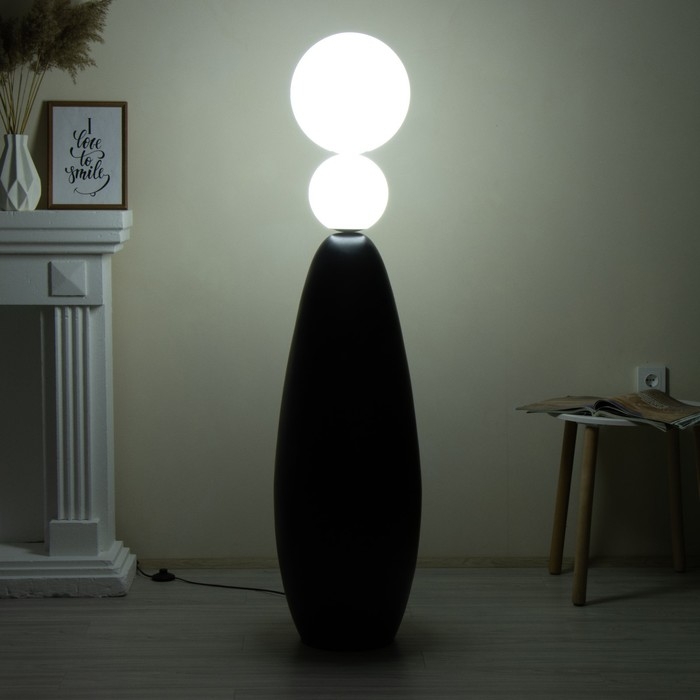 Торшер  Торшер "Бабл" LED 18Вт 4000К черный 38х38х155см