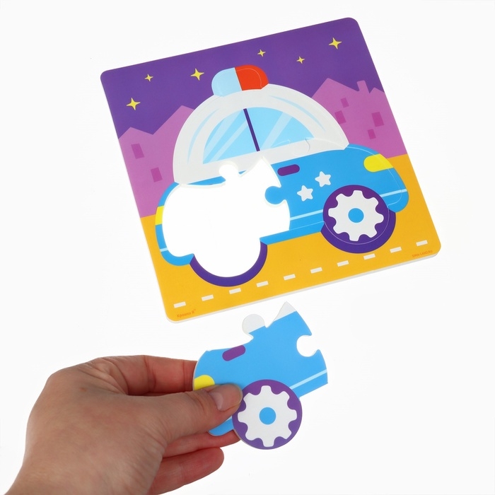 Набор для купания 3 в 1 Машинки: Пазл и развивающие игрушки Крошка Я Набор для купания 3 в 1 Машинки: Пазл и развивающие игрушки Крошка Я