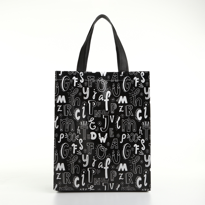 Сумка хозяйственная без застёжки, цвет чёрный Сумка хозяйственная без застёжки, цвет чёрный