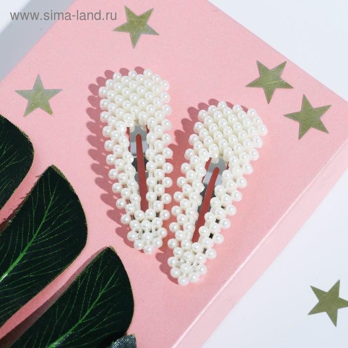 Заколки для волос «Будь стильной кисой», 2 шт, 7 х 2,5 см Заколки для волос «Будь стильной кисой», 2 шт, 7 х 2,5 см