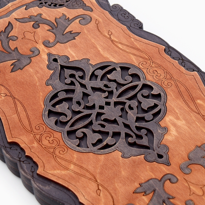 Нарды деревянные большие, резные, настольная игра  Нарды деревянные большие, резные, настольная игра "Узор", 45 х 45 см