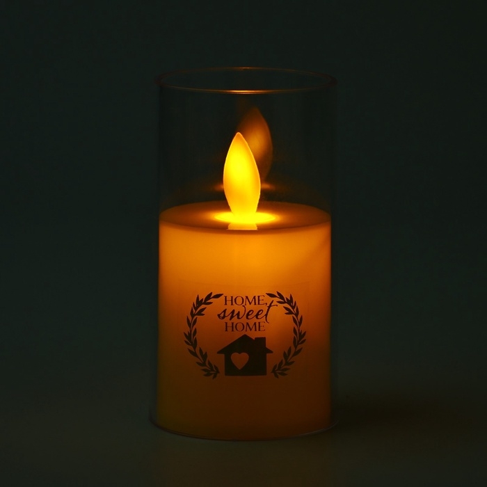 Свеча светодиодная, мод. СВ-23 «Sweet home», 5,3 х 10,5 см. Свеча светодиодная, мод. СВ-23 «Sweet home», 5,3 х 10,5 см.