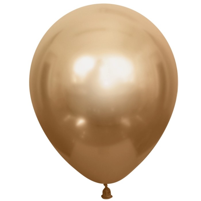 Шар латексный 12 Шар латексный 12", хром, набор 50 шт., цвет золото