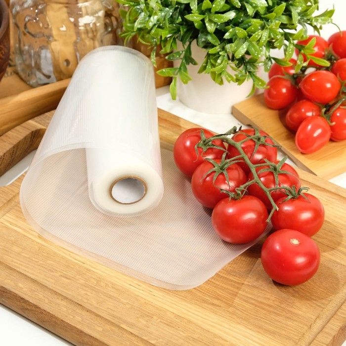 Пакеты для вакууматора, рифленые, в рулоне, 15 x 500 см Пакеты для вакууматора, рифленые, в рулоне, 15 x 500 см