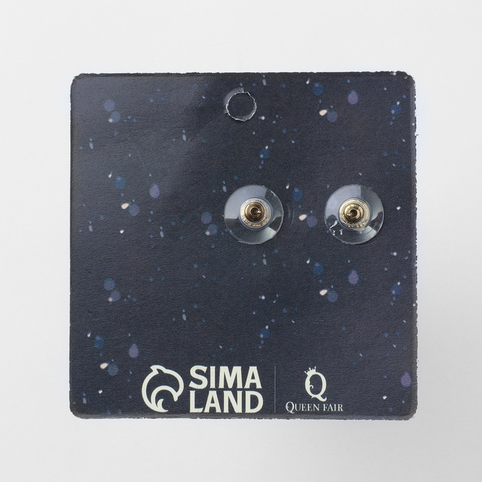 Новый год! Серьги «Новогодние» бантик, цвет бело-красный в золоте Новый год! Серьги «Новогодние» бантик, цвет бело-красный в золоте