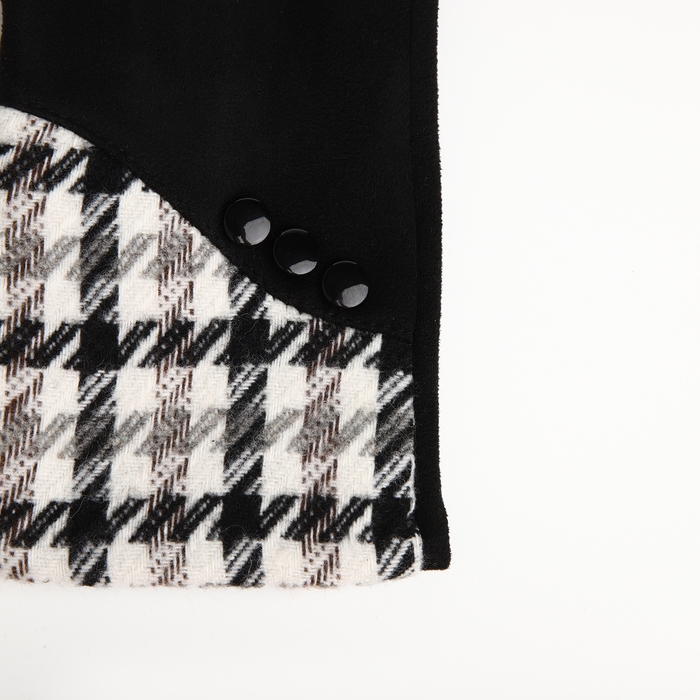 Перчатки женские, безразмерные, без утеплителя, цвет чёрный Перчатки женские, безразмерные, без утеплителя, цвет чёрный