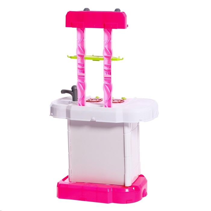 Игровой модуль в чемодане на колёсиках 3 в 1: плита, кухня, чемодан, 43 предмета Игровой модуль в чемодане на колёсиках 3 в 1: плита, кухня, чемодан, 43 предмета