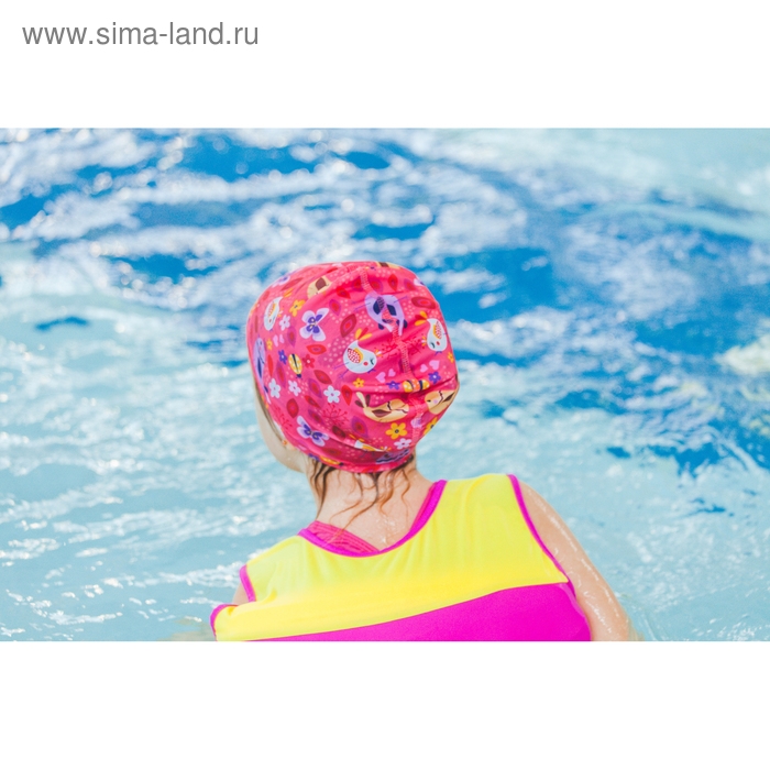 Шапочка для плавания детская ONLYTOP «Птички», тканевая, обхват 46-52 см Шапочка для плавания детская ONLYTOP «Птички», тканевая, обхват 46-52 см