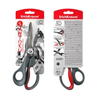 Ножницы 3 в 1, ErichKrause Santoku, 20.5 см, для бумаги, секатор, кусачки, блистер