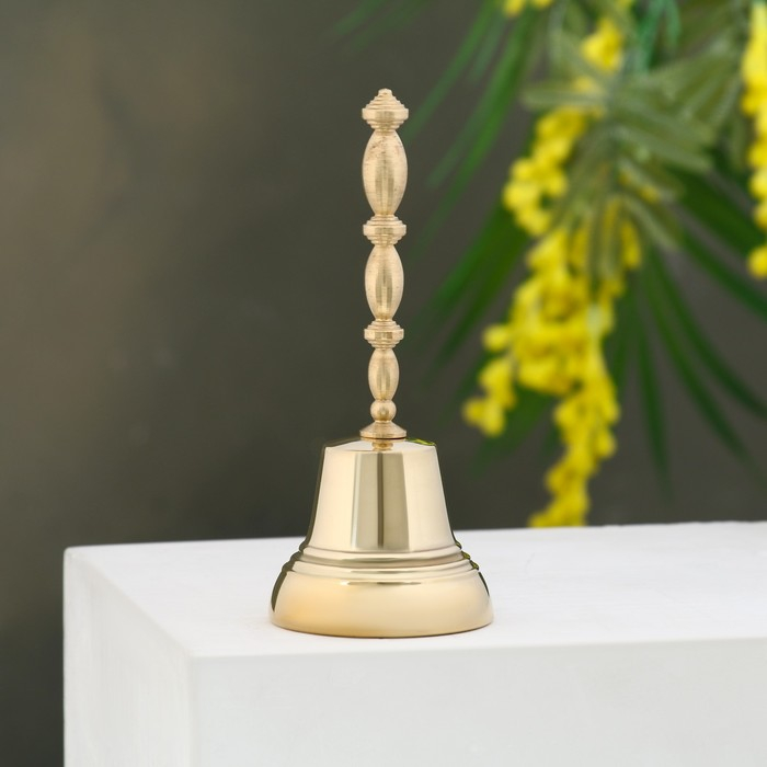 Колокольчик Валдайский  Колокольчик Валдайский "Позвонок №5", полированный, с длинной ручкой, d=54 мм