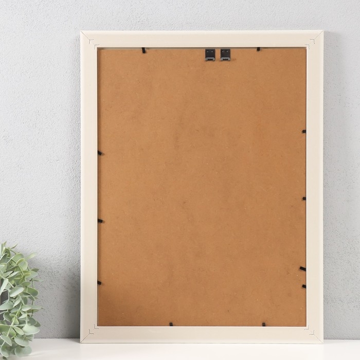 Фоторамка пластик 30х40 см Фоторамка пластик 30х40 см "Плетение" серая со светлой обводкой 44,6х34,6х1 см