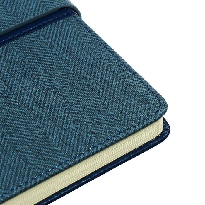 Органайзер на кольцах, А5, 128л, клетка, обл.кожзам, с хлястиком, Узоры, синий Органайзер на кольцах, А5, 128л, клетка, обл.кожзам, с хлястиком, Узоры, синий