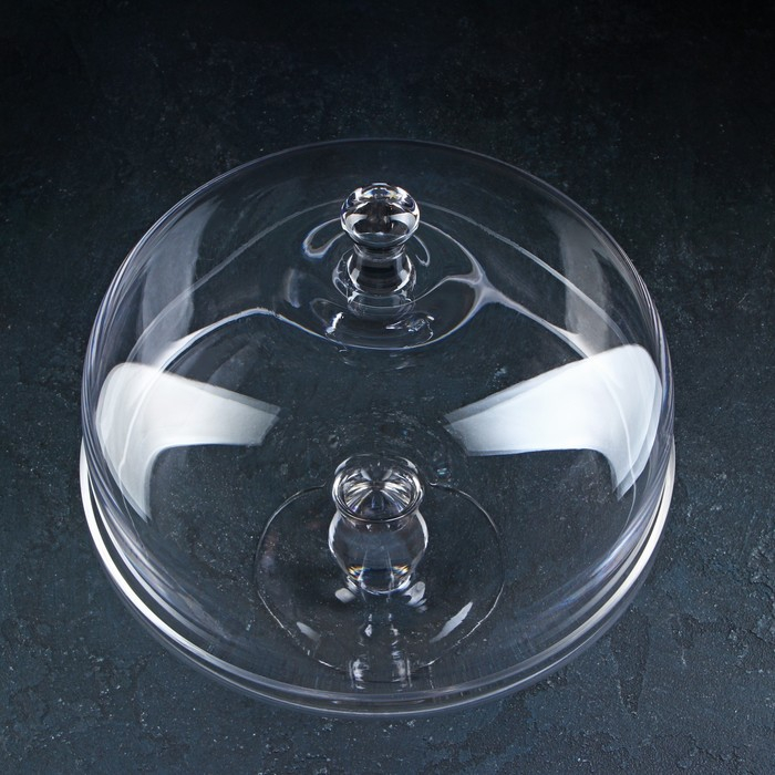 Подставка для торта на ножке со стеклянной крышкой Magistro «Лакомство», 28×28 см