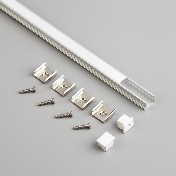 Накладной профиль General для светодиодной ленты, 2 м, 16 × 12 мм, матовый рассеиватель, аксессуары Накладной профиль General для светодиодной ленты, 2 м, 16 × 12 мм, матовый рассеиватель, аксессуары