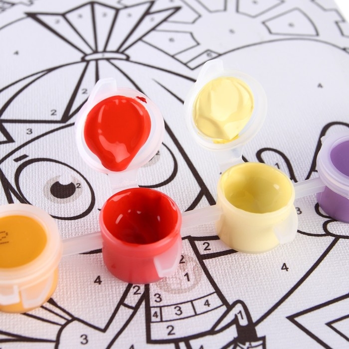 Картина по номерам для детей Картина по номерам для детей "Симка" 21х15 см, Фиксики