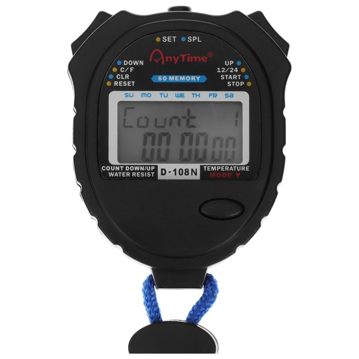 Секундомер, 10 отсечек