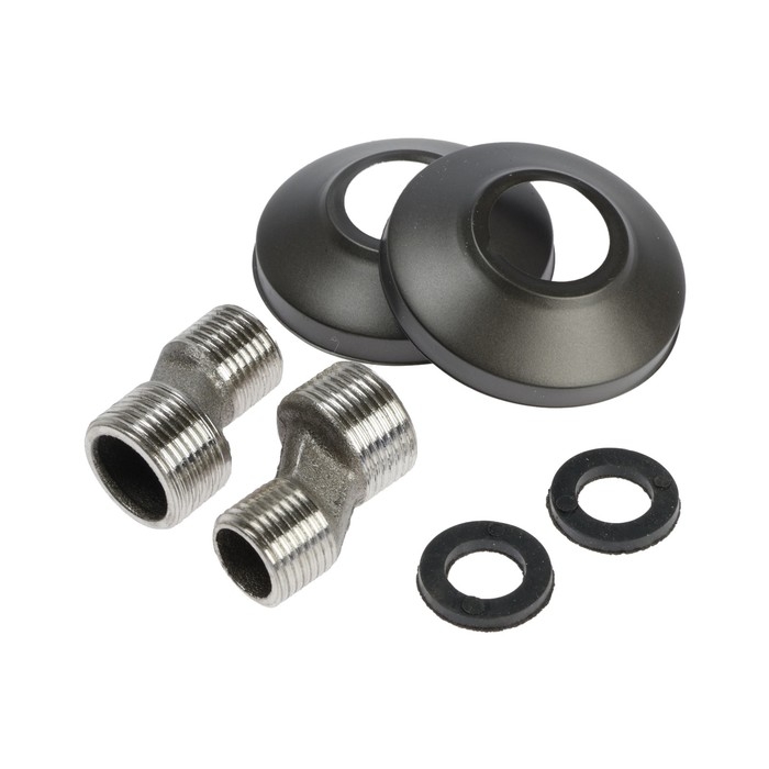 Смеситель для ванны ZEIN Z3853, однорычажный, душевой набор, лейка 5 режимов, графит Смеситель для ванны ZEIN Z3853, однорычажный, душевой набор, лейка 5 режимов, графит