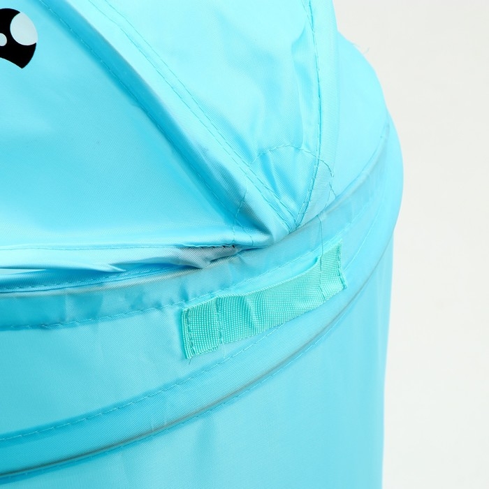 Корзина для хранения игрушек «Акула» с ручками и крышкой, 55 х 33 х 33 см, голубая Корзина для хранения игрушек «Акула» с ручками и крышкой, 55 х 33 х 33 см, голубая