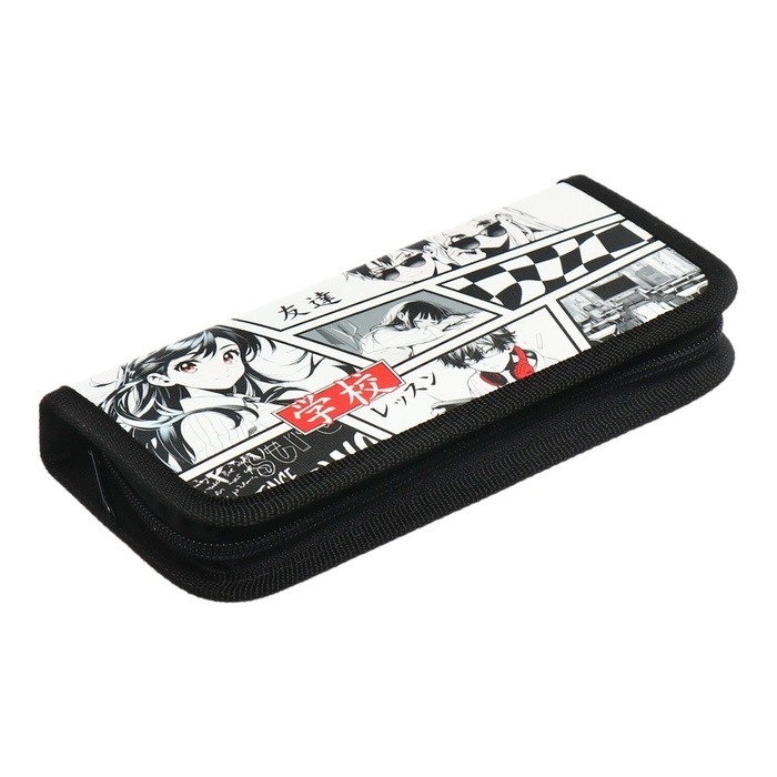 Пенал 1 секция, 90 х 195 х 25 мм, Calligrata  Пенал 1 секция, 90 х 195 х 25 мм, Calligrata "Аниме", ламинированный картон