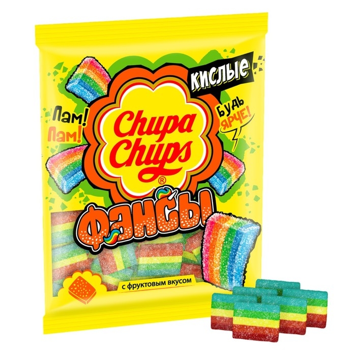 Жевательный мармелад Chupa Chups  Жевательный мармелад Chupa Chups "Фансы" 70 г
