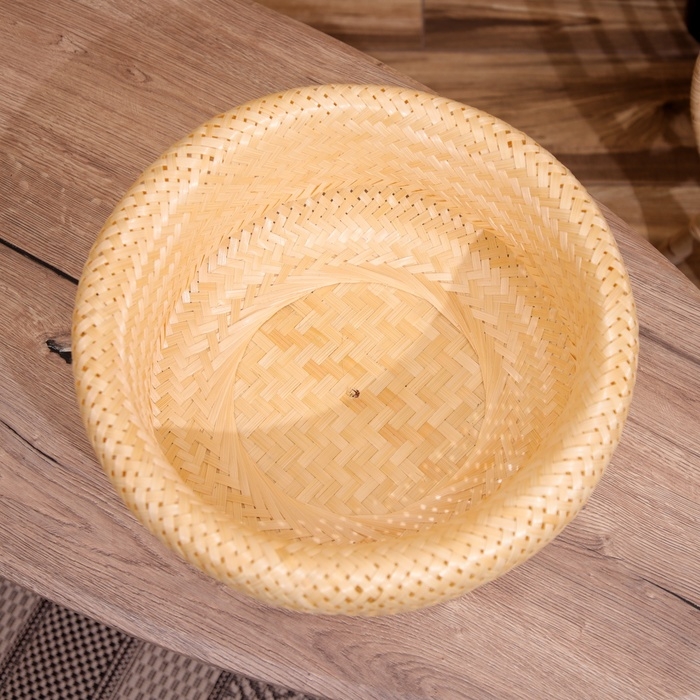 Корзинка плетёная, из бамбука 40х40х18 см