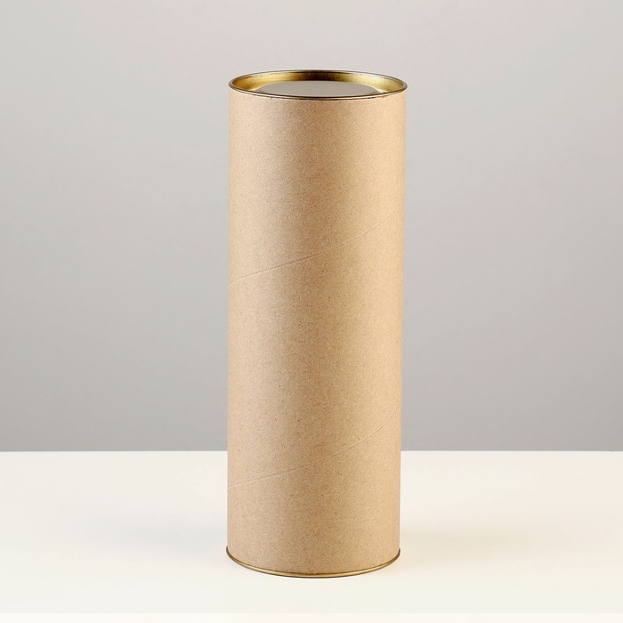 Тубус 92х260 мм (240 мм внутренняя высота),плотный картон, металлическая крышка Тубус 92х260 мм (240 мм внутренняя высота),плотный картон, металлическая крышка