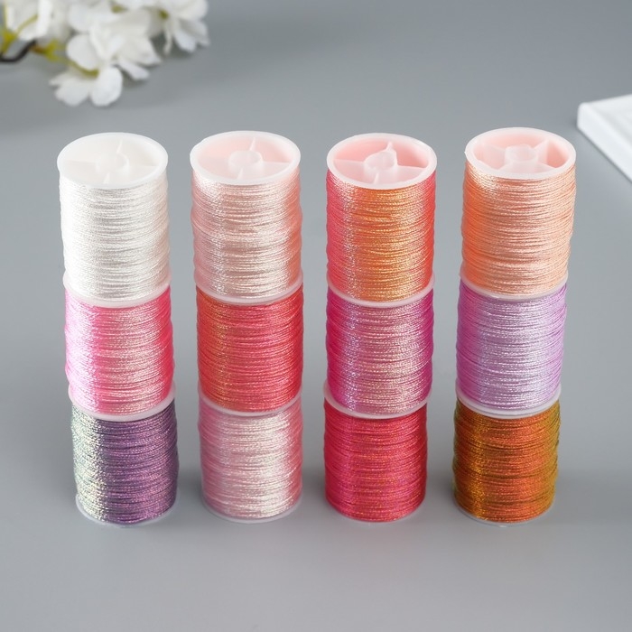 Нить люрекс для творчества 18 м, цв. ассорти №2 Нить люрекс для творчества 18 м, цв. ассорти №2