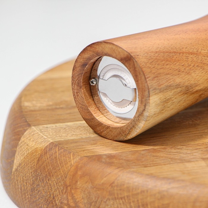 Мельница для специй Magistro Wooden, 5×16,5 см, керамический механизм, цвет коричневый Мельница для специй Magistro Wooden, 5×16,5 см, керамический механизм, цвет коричневый
