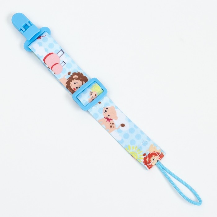 Держатель для соски - пустышки «Львята», на ленте Держатель для соски - пустышки «Львята», на ленте