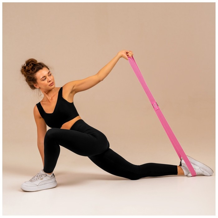 Набор из 3 петель для фитнеса ONLYTOP: нагрузка 18, 27, 36 кг, 204х4 см Набор из 3 петель для фитнеса ONLYTOP: нагрузка 18, 27, 36 кг, 204х4 см