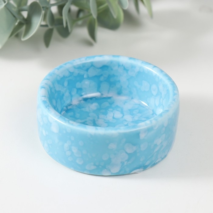 Подсвечник керамика Подсвечник керамика "Белые капли" 2,5х6,5х6,5 см