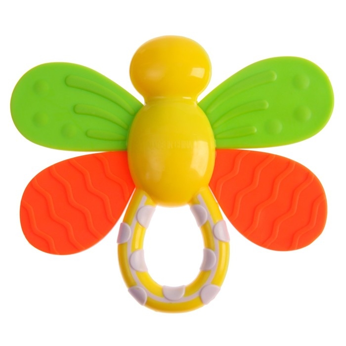 Погремушка «Бабочка», с эластичными элементами, Крошка Я Погремушка «Бабочка», с эластичными элементами, Крошка Я