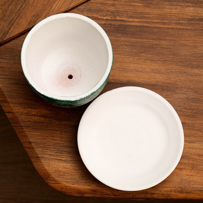 Горшок цветочный ТЕХНО зеленый 0,6 л Горшок цветочный ТЕХНО зеленый 0,6 л