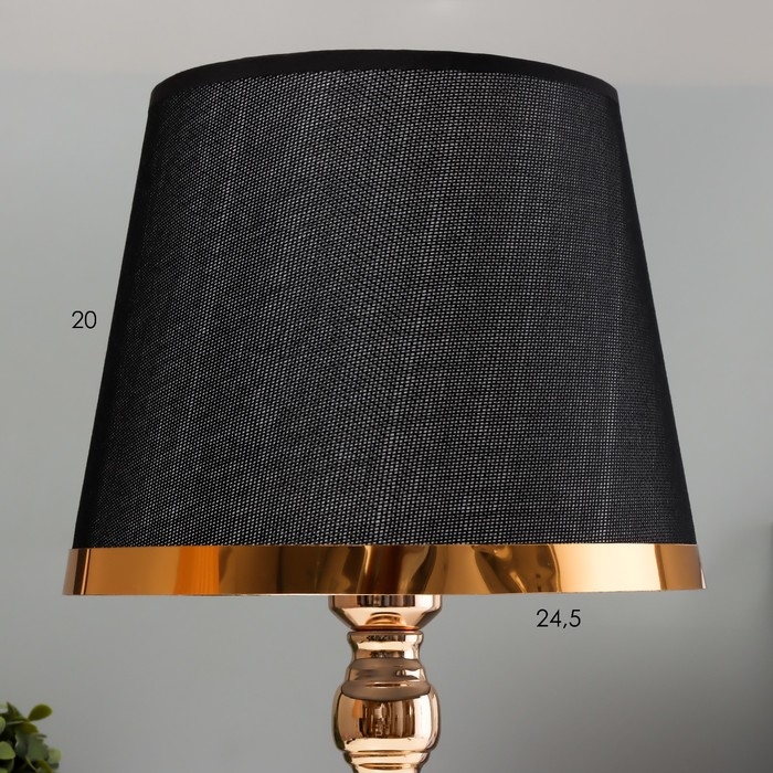 Настольная лампа Настольная лампа "Дейла" Е27 40Вт черно-золотой 25х25х44 см