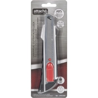 Нож универсальный Attache Selection 18мм,метал.напр.,пласт.корпус,Auto lock