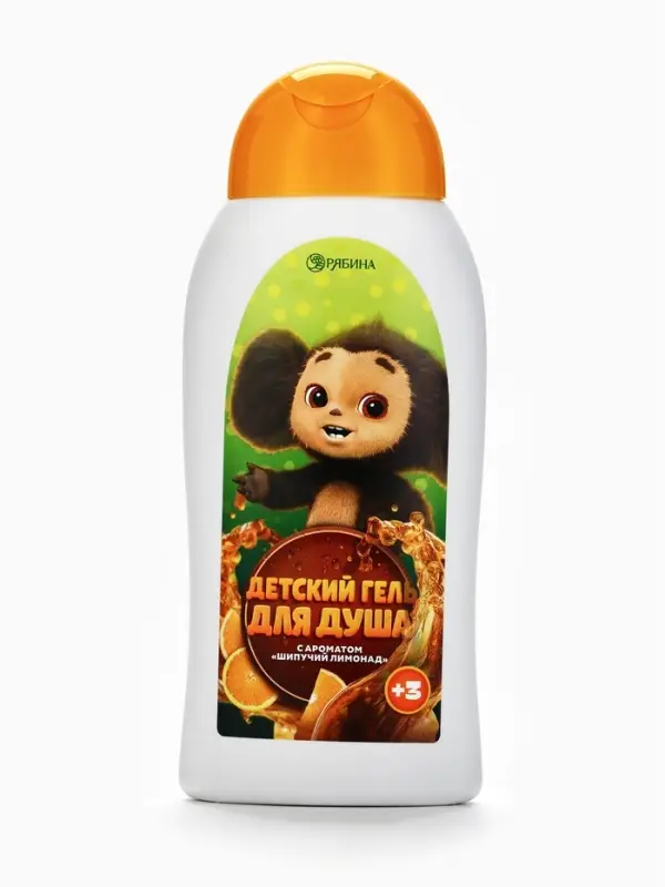 Детский гель для душа, аромат: шипучий лимонад, 300 мл, Чебурашка